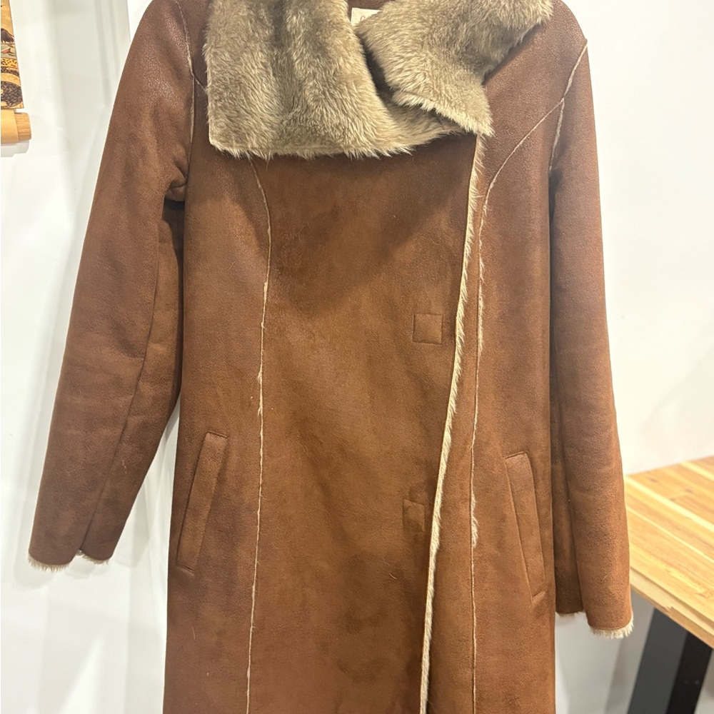 Elegant Brown Teddy Jacket for Women